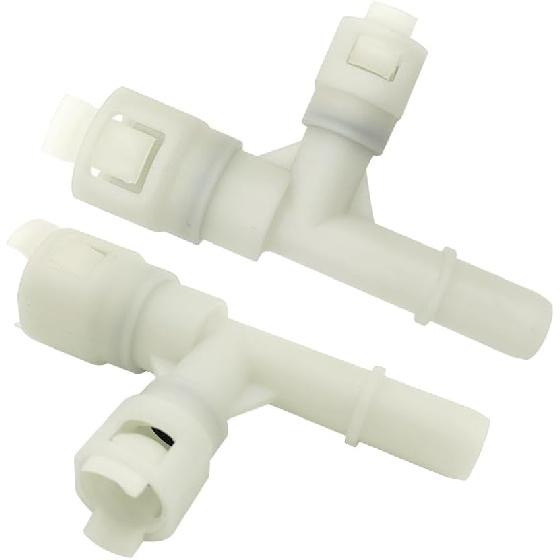2PCS Heater Inlet Hose Connectors (P/N: 800-413, 15055343, 730-5658) for 2000-2014 Cadillac Escalade/Chevy Silverado/GMC Yukon Auxiliary AC - OEM