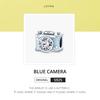 WOSTU 925 Sterling Silver Shiny Zircon Blue Camera Photograph Beads DIY Women Bracelet