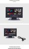 Creative Temperature & Humidity Alarm Clock with Voice-Activated Backlight for Bedroom or Office