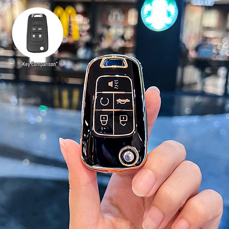 

Compatible LaCrosse 5-Button & Buick Excelle 4-Button Car Key Case for Men, GL8, Regal 2012-2015