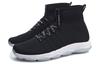 Li Ning Wujie Fabric Cushioning Slip Resistant High top Casual Shoes Women's Black White AFJN008-1