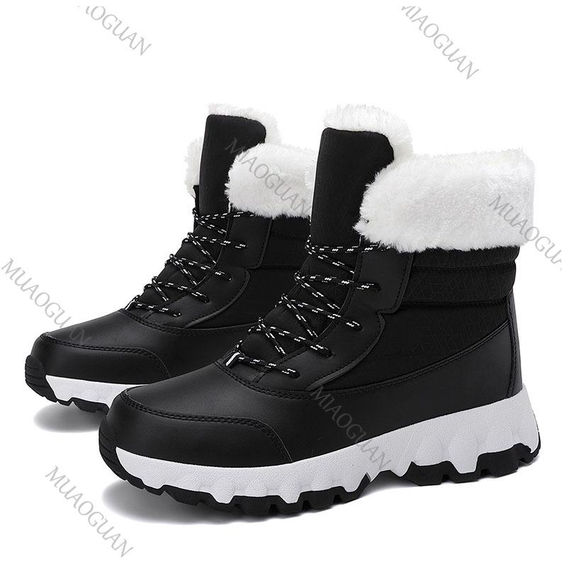 Fashion Winter Snow Boots for Women New Ladies Shoes Platform Woman Furry Warm Botas Ladies Casual Plush Lace Up Sport Short Botines