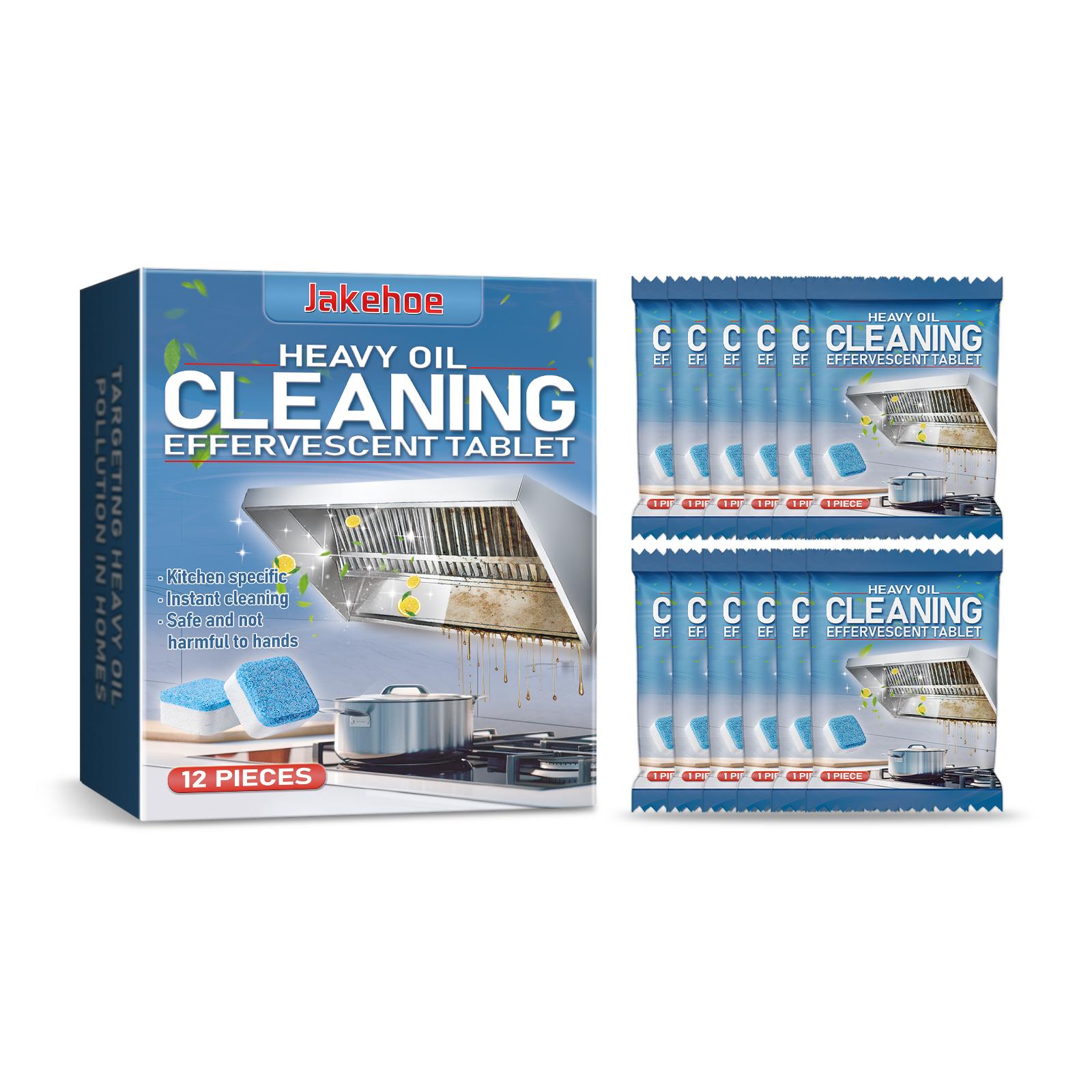 

Kitchen Cleaning Tablet Oil Stain Removal Effervescent Tablet Descaling Agent Grease Remover Cleaning For Grill Stove Range Hood 1 Box