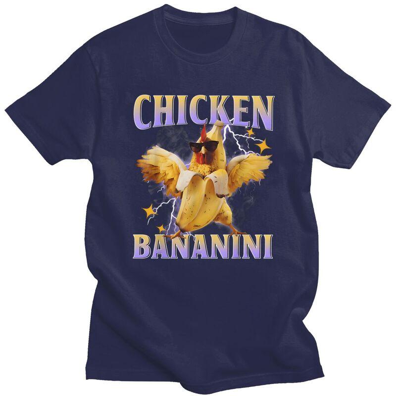 

Male Chicken Bananini Italian Brainrot Meme T Shirt Short Sleeve 100 Cotton TShirt Novelty Loose Oversized Streetwear Clothing 4XL
