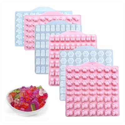 Vier-Stil Cartoon Zucker Kuchenform Fondant Kuchen Lebensmittelqualität Silikonform Backwerkzeug Zuckerform Schokolade Fondantform