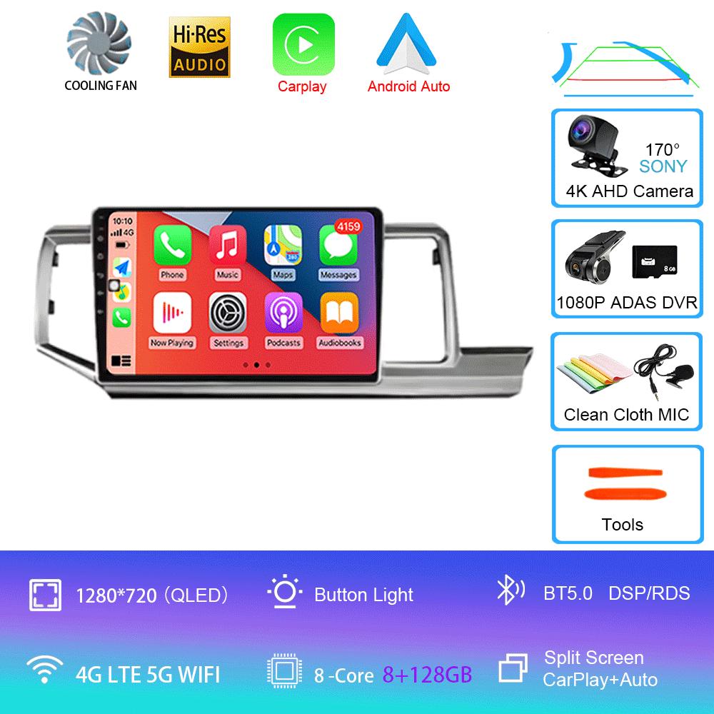 For Honda Stepwgn RHD 2009 - 2015 Android 14 Car Radio GPS Navi Multimedia Video Player Stereo Carplay Auto QLED DSP 2din DVD