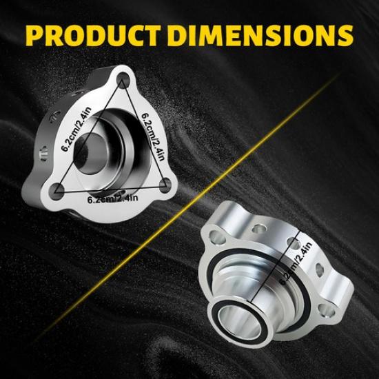 For 07-12 Mini Cooper S Sport Blow Off Valve Adapter For R56 R57 N14 BOV Sliver