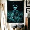 Hollow Knight Wall Tapestry Aesthetic Wall Hanging Printed Fabric Blanket Decorative Tapestries for Bedroom Living Room Home Decor