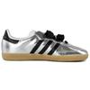 adidas Оригінали SAMBA OG Німецькі армійські кросівки Жіночі низькі Чорний/Сріблястий JR0035(Team96-S-BOX)