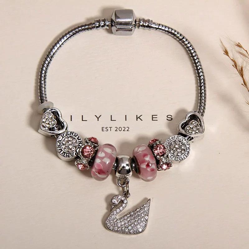 Elegant Women's Bracelet – Luxury Retro Beaded Design with Panjia Style for a High-End, Exquisite Feel.