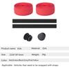 1Pair Bicycle Handlebar Tape Anti-Slip Damping Cycling Road Bike Handle Belt Wraps With Bar End Plugs Accessories for Road Bike