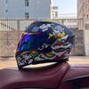 Motorcycle helmets Men's and women's locomotive full helmets Bluetooth peel-off helmets Electric vehicle helmets