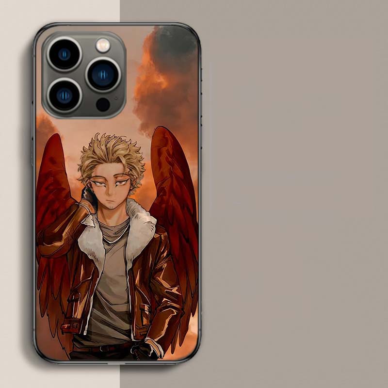 Anime MHA Hawks BNHA Phone Case For Iphone 17 Air 15 Pro 14 Plus 16 Pro Max 17E 16E 12 13 Mini 11 Cover Cute Fundas