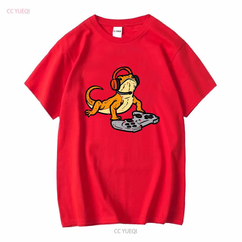 New Bearded Dragon Video Gaming Funny Gamer Animal SHIRT MADE IN USA Size S 3XL vintage Washed designer clothes Versatile Soft