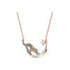Swarovski Cattitude Moonlight Cat Necklace Women necklace 5558175