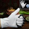 Jewelry Appreciation Household White Cotton Gloves Cleaning Materials Labor Protection Gloves