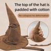 Anime Movies Witch Wizard Hat Potters Sorting Hat Leather Halloween Party Props Dress Up Hat Men Cosplay Costume Accessories