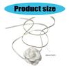 2Pieces Flower Neck Jewelry Set Fabric Necklace Women Neckwear Charm Necklace Date Jewelry Suitable for Daily Wear