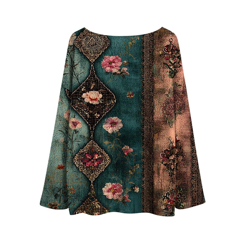 Women's Round Neck Lightweight Sweater Casual Long Sleeve Knit Pullover