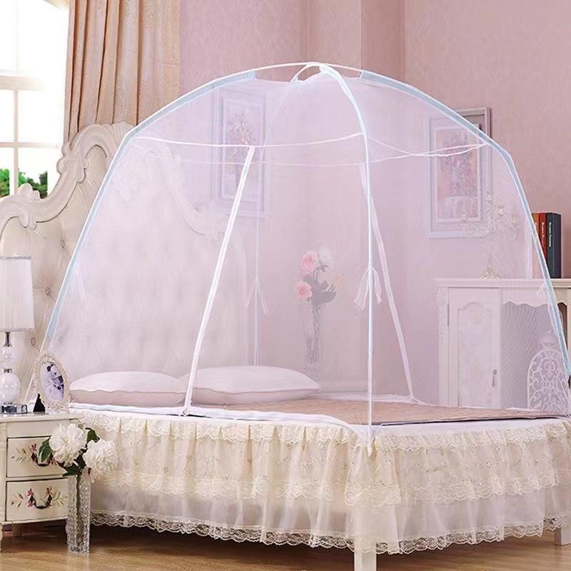 2022 Installation-free Yurt Mosquito Net Dust Top Household Encryption Thickened Student Dormitory Mosquito Net