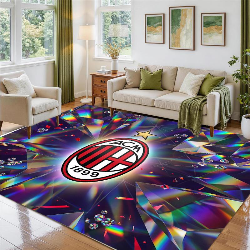 AC Milan Design Crystal Velvet Rug Soft Decorative Mat for Bedroom Entrance