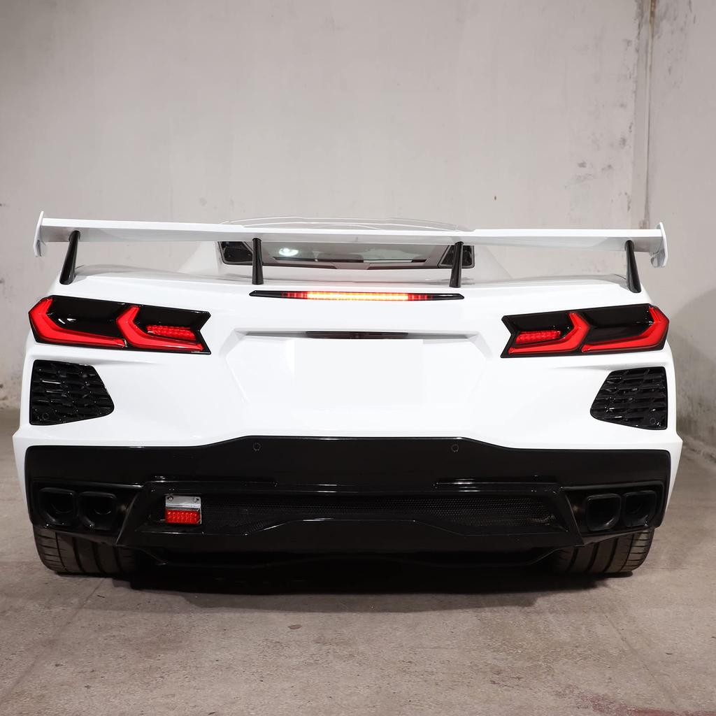 DIYUCAR Tail Light Decorative Shells for Chevrolet Corvette C8 Tail Light Tail Light No Impact on Easy Exterior Custom Tail Light Protective