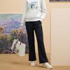 Fila 2023 Autumn New Simple Slim Fit Knitted Flared Pants Men Pants Black F11W348601FBK