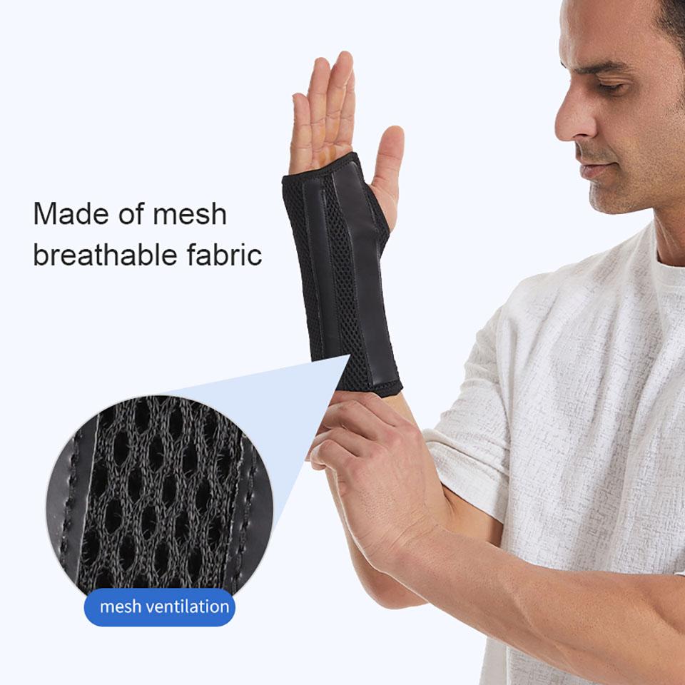 1Pcs Adjustable Knob Wrist Guard Removable Steel Plate Tendon Sheath Fixation Compression Protection Comfort Wrist Brace Unisex