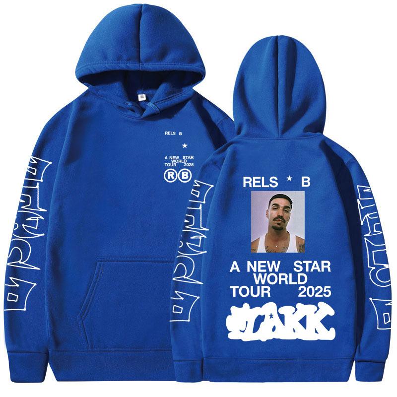 Rapper  Rels B A New Star World Tour  Hoodies Men Women Clothing Fashion Hip Hop Sweatshirts Oversized Long Sleeve Pullovers