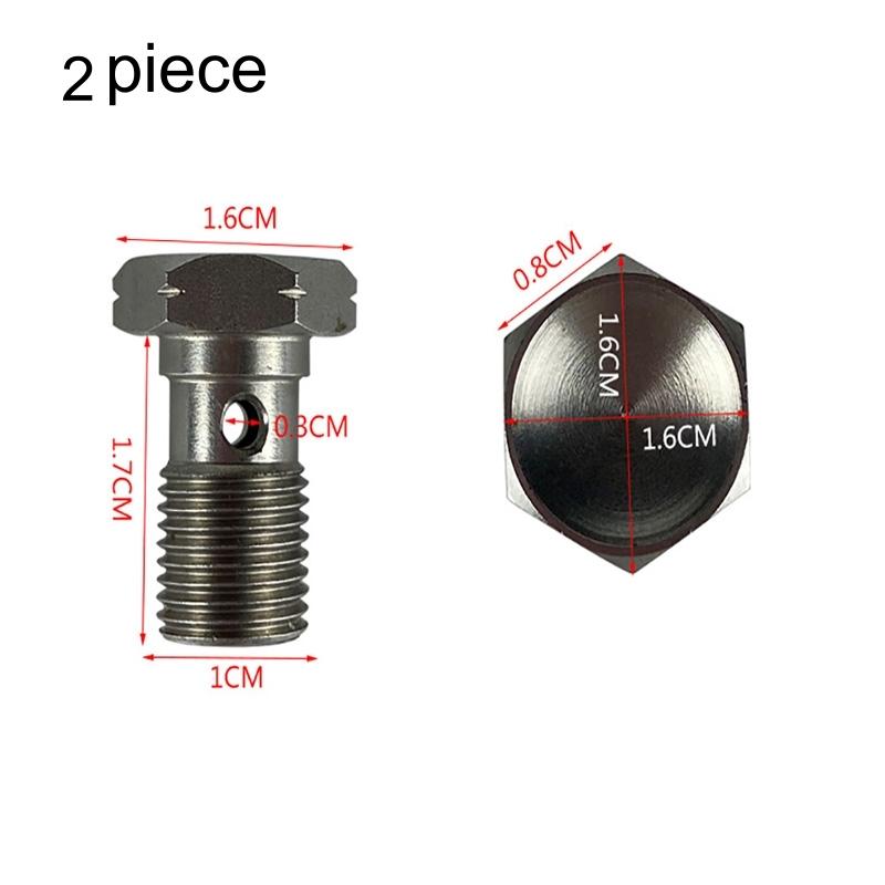 

1pc Motorcycle Hydraulic Brake Hose Stainless Steel Rotary Oil Pipeline Joint Auto Banjo Fitting Oil Line Adaptor Universal YGJT-001