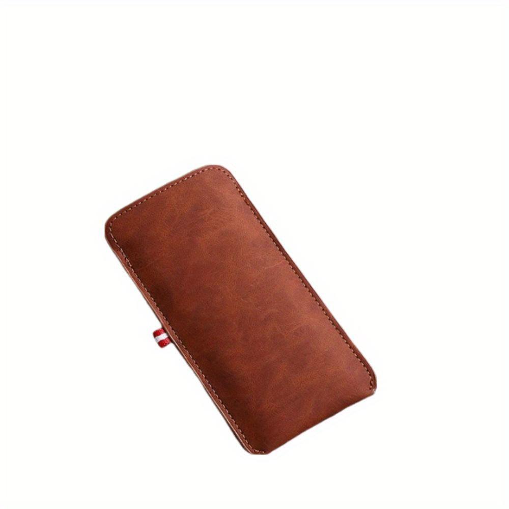 

Glasses Bag Fashionable Rectangle Soft Glasses Cover Portable PU Leather Glasses Pouch Home/Outdoor