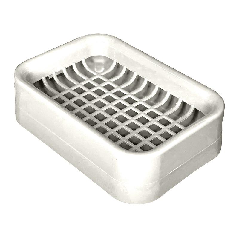1Pc Creative Grid Soap Box Bathroom Double Drain Soap Box, Portable Plastic Soap Box Factory
