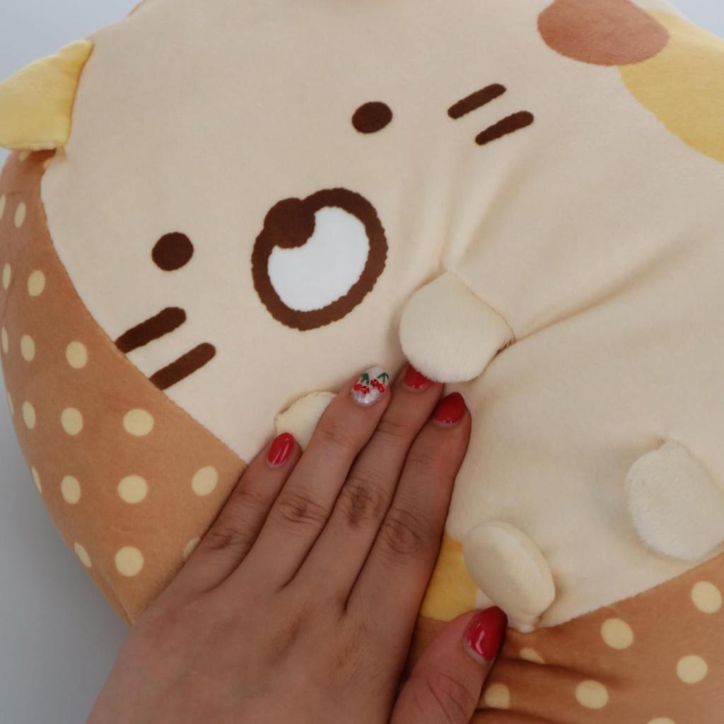Marushin Sumikkogurashi Mochi Mochi Soft and Character Birthday 6575010900 Cushion, Marshmallow, Smooth, Cushion, Cat, Gift, Gift,