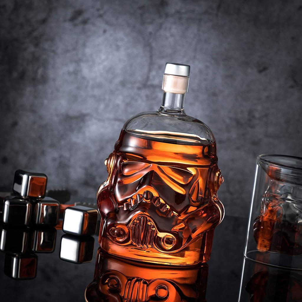 650ml kreativní karafa na whisky Storm Trooper z křišťálového skla, karafa na víno, láhev, kouzelný aerátor, sklenice na víno, příslušenství