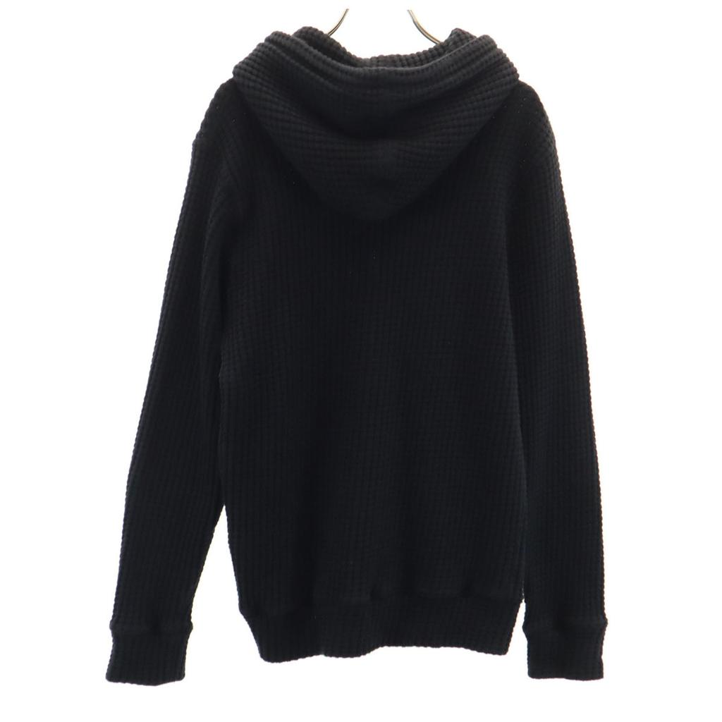 Seagreen Made In Japan Wool Long Sleeve Waffle Zip Hoodie 4 Black Men's Used