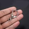 Zinc Alloy Metal Blank Keyring Keychain Split Ring Keyfob for Key Rings Women Me
