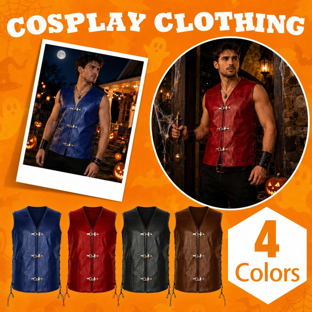 Men's Cosplay Vest Costume for Halloween Party