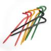 Aluminum Alloy Camping Tent Stakes with Hammer & Windproof Rope Set