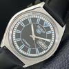 VINTAGE SEIKO 5 AUTOMATIC JAPAN 6309A MENS BLACK COLOR DIAL WATCH A702734-1 R210-a702734