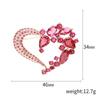Blucome New Creative Simple Love Shape Brooch Elegant Pin Temperament Corsage Women Jewelry Accessories