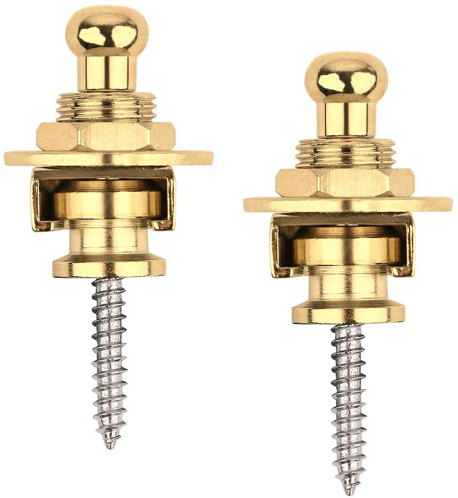 2pcs Metal Guitar Strap Lock Buttons Security Guitar Strap Locks For All Acoustic Electric Bass Guitar