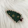 Soft Christmas Hair Clip Woolen Yarn Christmas Tree Hairpin Knitted Xmas Barrettes  Christmas