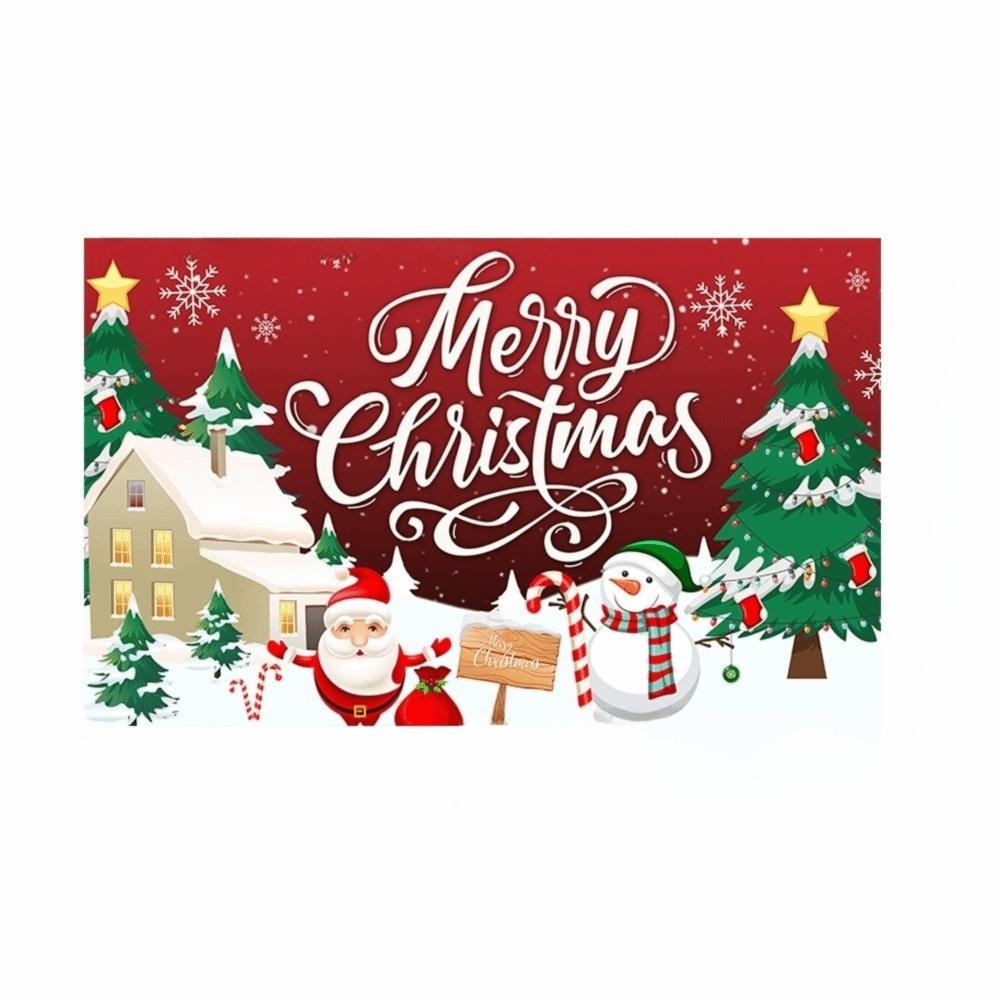 Happy New Year Theme Christmas Background Banner Cloth Christmas Decorations Photography Props