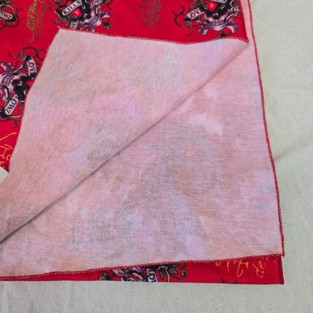 Used Ed Hardy Skull Pattern Long Stole