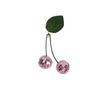 Disco Ball Cherry Decoration Pendant Decoration Room Decoration Mirror Ball with Leaf Props