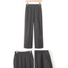 Women's Winter Warm Elastic Waist Straight-Leg Trousers