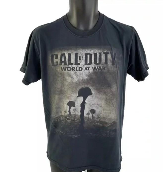 Call Of Duty World At War Promo Unisex Black T Shirt S-5XL Q4751 L