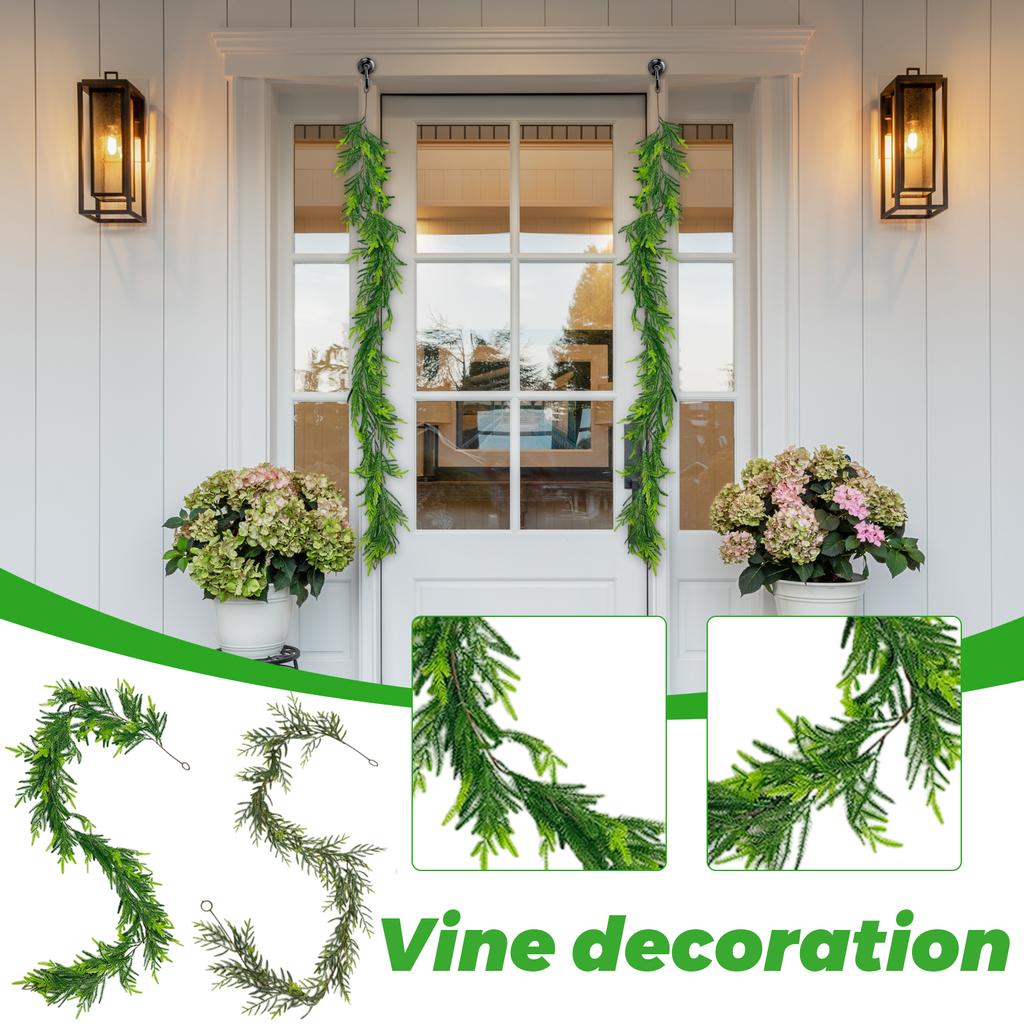 1.8-meter Two Tone Southern Ocean Cedar Coral Pines Vine Home Decoration Green Plants Vine
