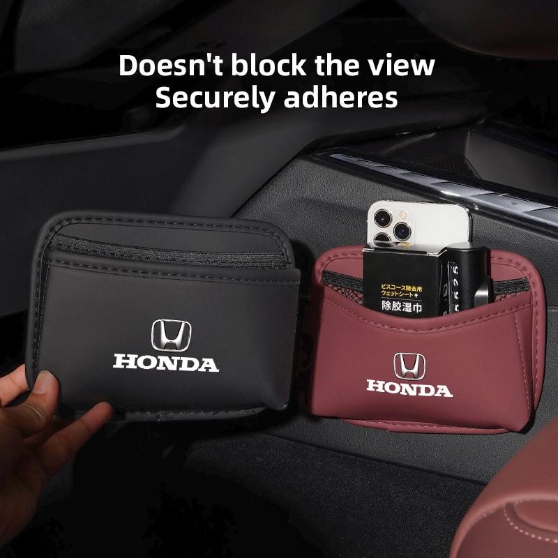 Car Organizer Pocket Bag Cards Phone Key Paste Bag Interior Accessories For Honda Jazz HRV CRZ 5th City CRXCivic FIT CRV Accord ajt256