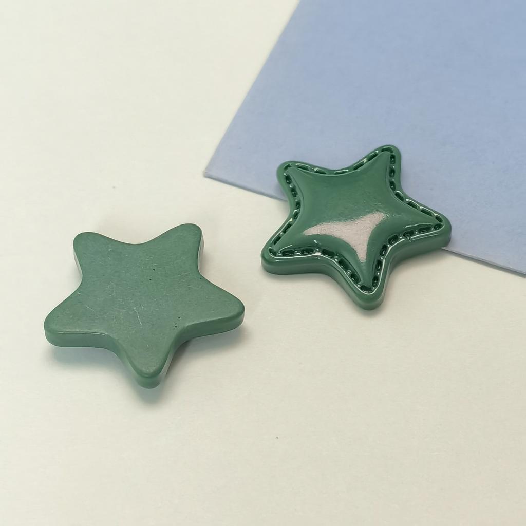 100pcs Mini Kawaii Cute Star Flat Back Cabochons Scrapbook Diy Party Hairpin Accessories Home Decoration Craft